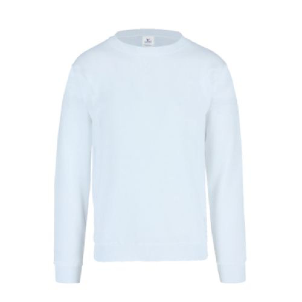 SUDADERA CUELLO REDONDO UNISEX ADULTO BLANCA EEG imagen